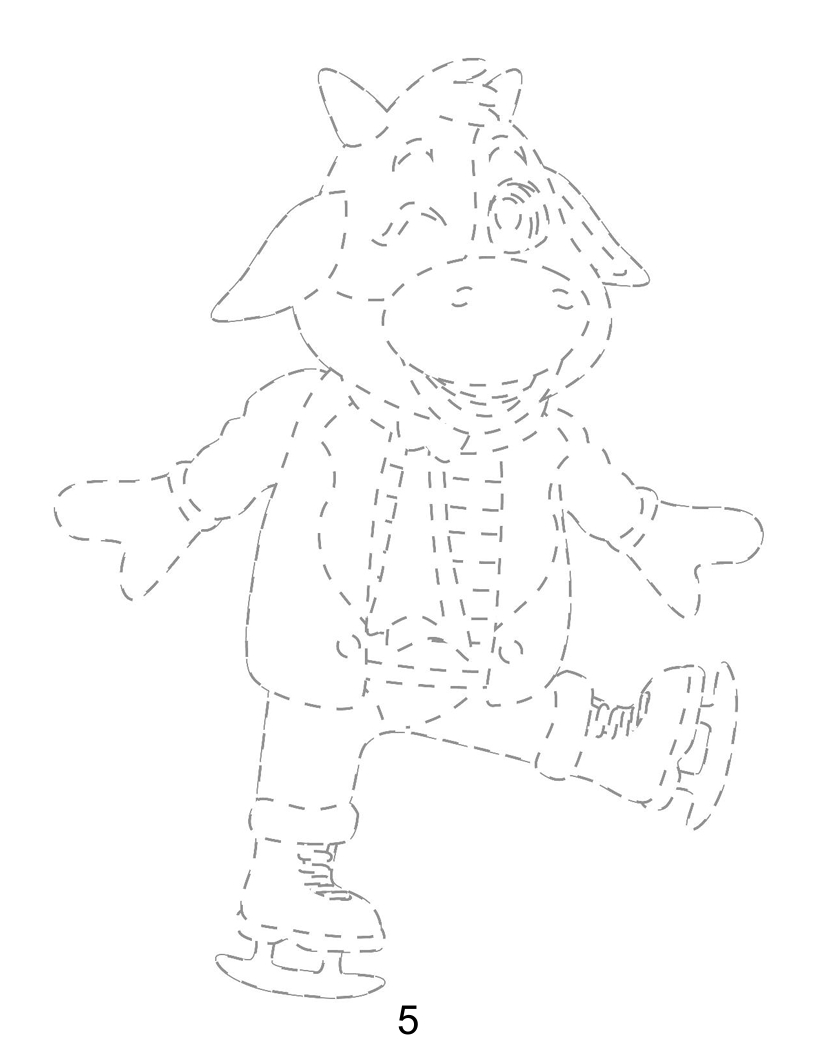 Cow Winter Holiday Trace