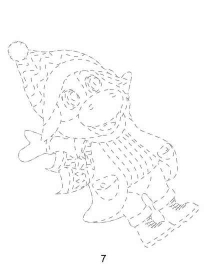 Cow Winter Holiday Trace