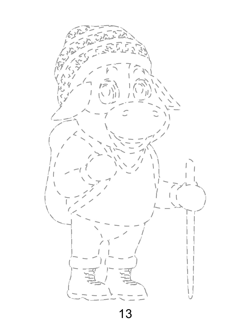 Cow Winter Holiday Trace