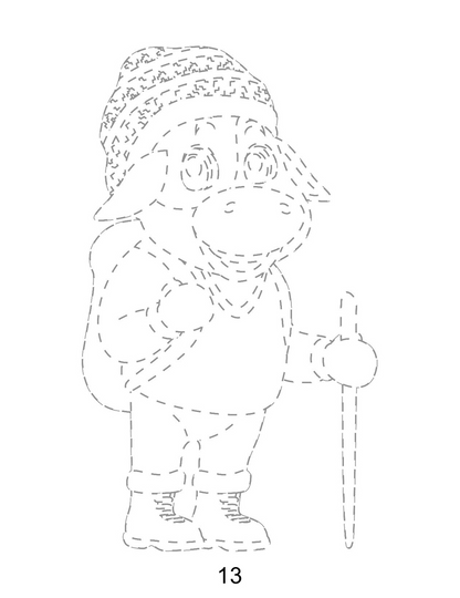 Cow Winter Holiday Trace