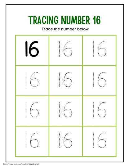 Tracing Number 12