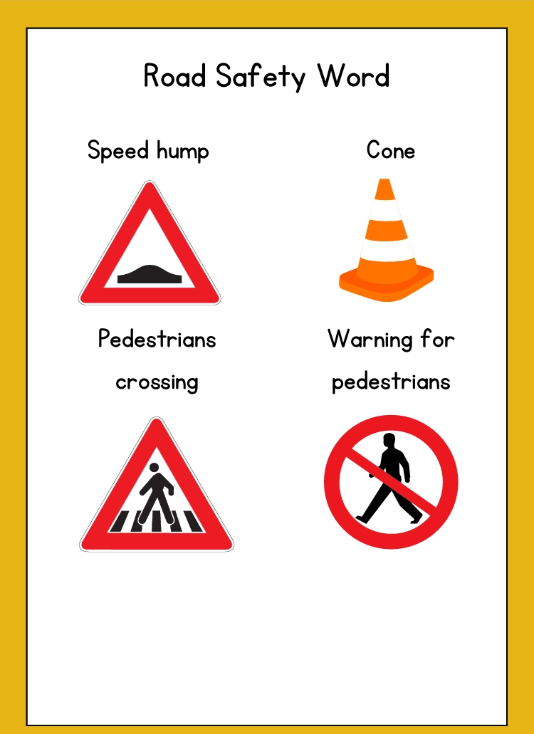 Yellow Traffic Light Reflection Worksheet