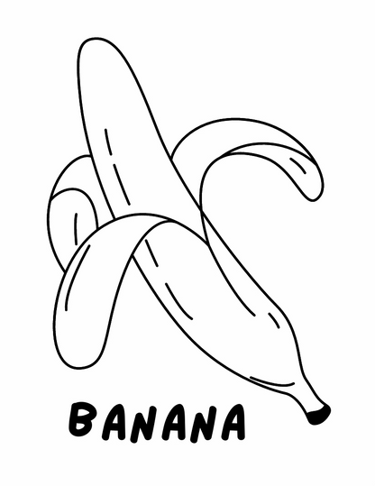 Fruits Coloring Book