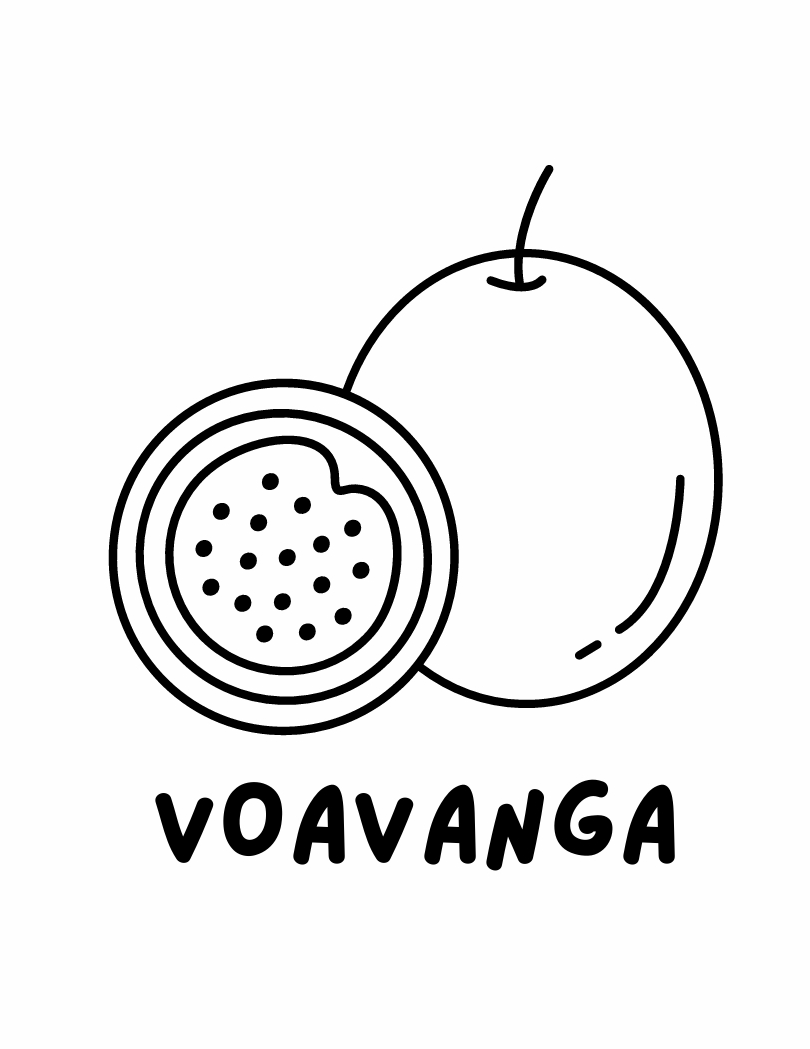 Fruits Coloring Book