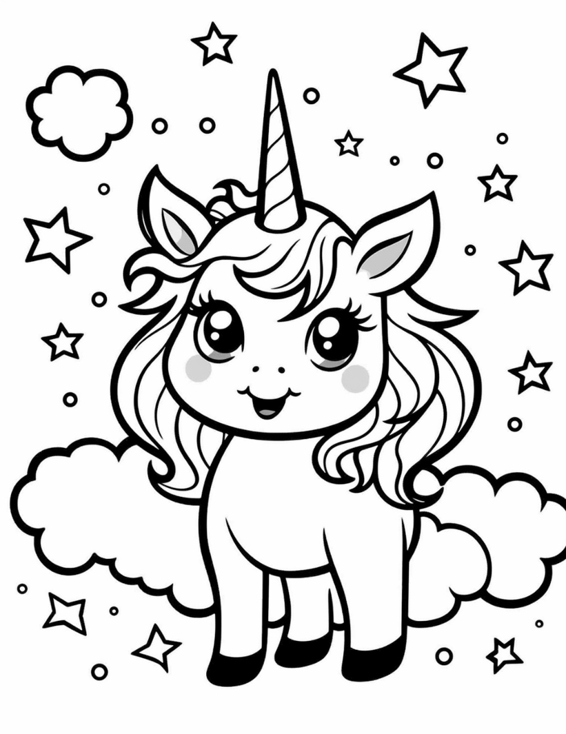 cute kawaii unicorn