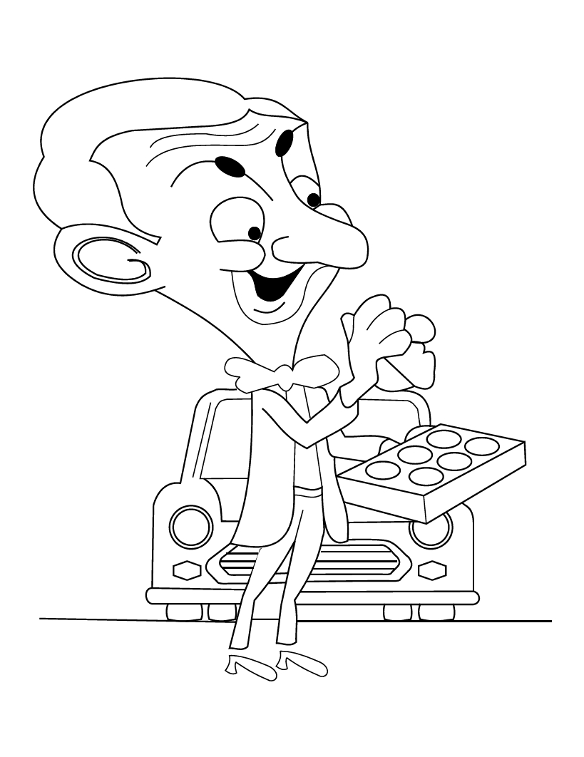 Mr Bean Coloring Book