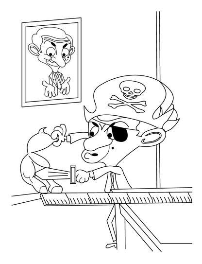 Mr Bean Coloring Book