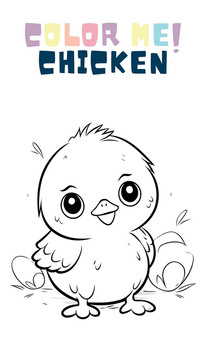 COLOR ME! Animals Theme Book w\link