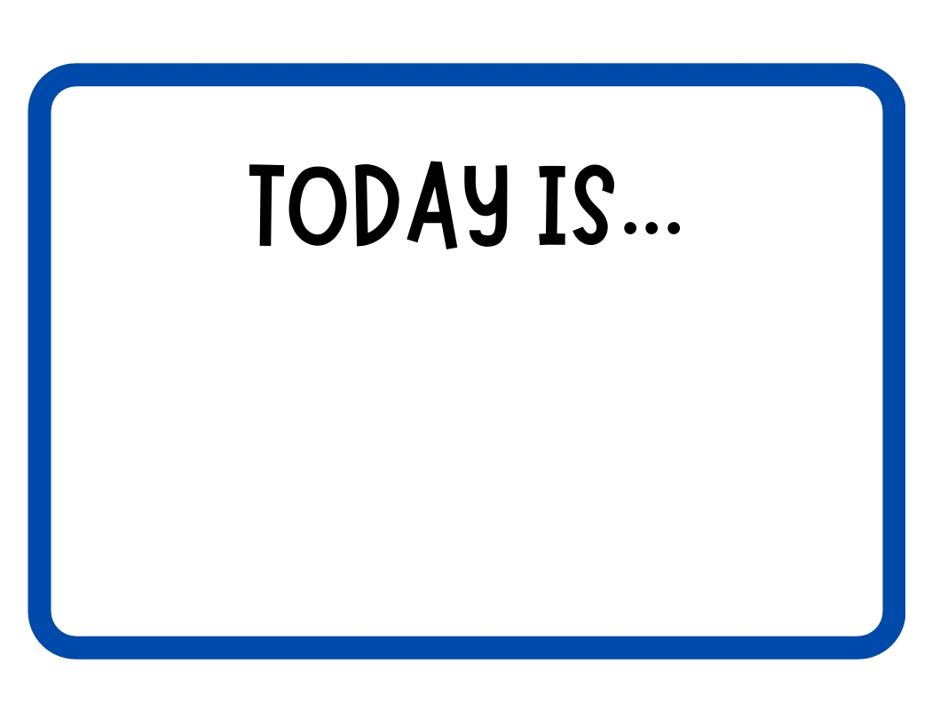 Days of the Week Flashcards