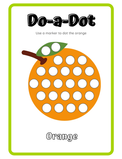 Do-a-Dot Worksheet