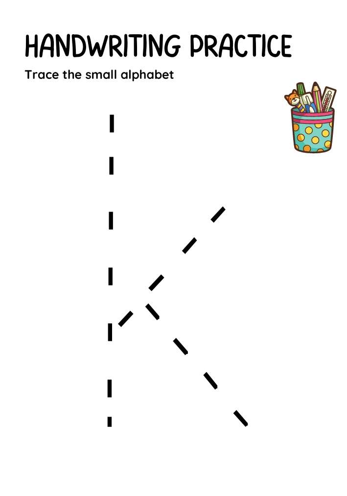 TRACE THE SMALL ALPHABET