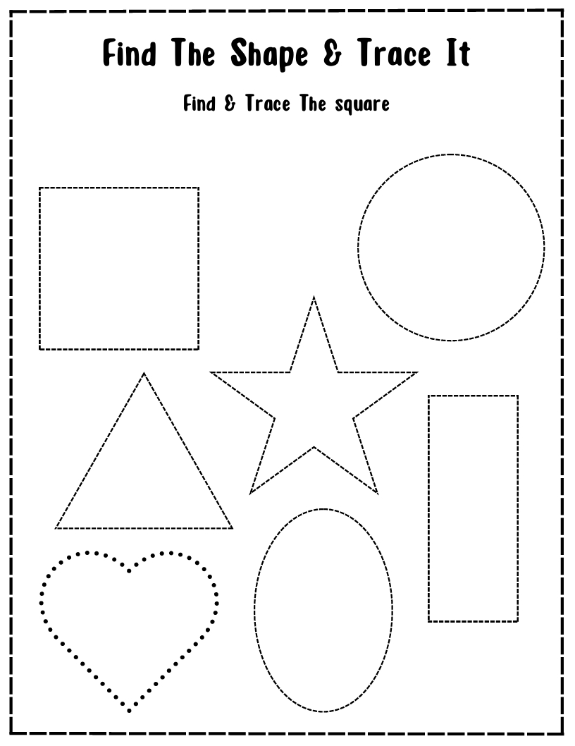 FIND THE SHAPE AND TRACE IT