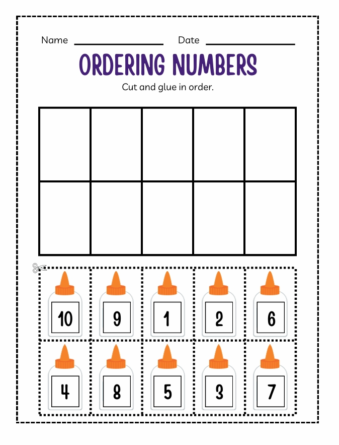 KINDERGARTEN NUMBERS WORKBOOK